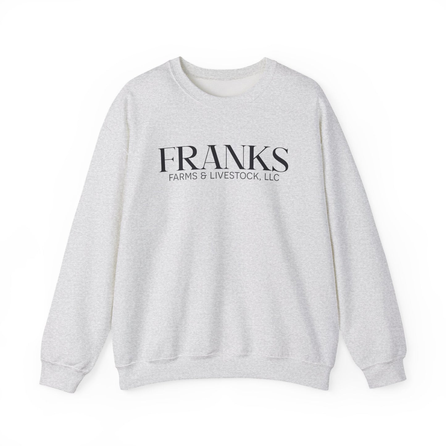 Franks Farms & Livestock Front Print Only Crewneck Sweatshirt (ADULT)