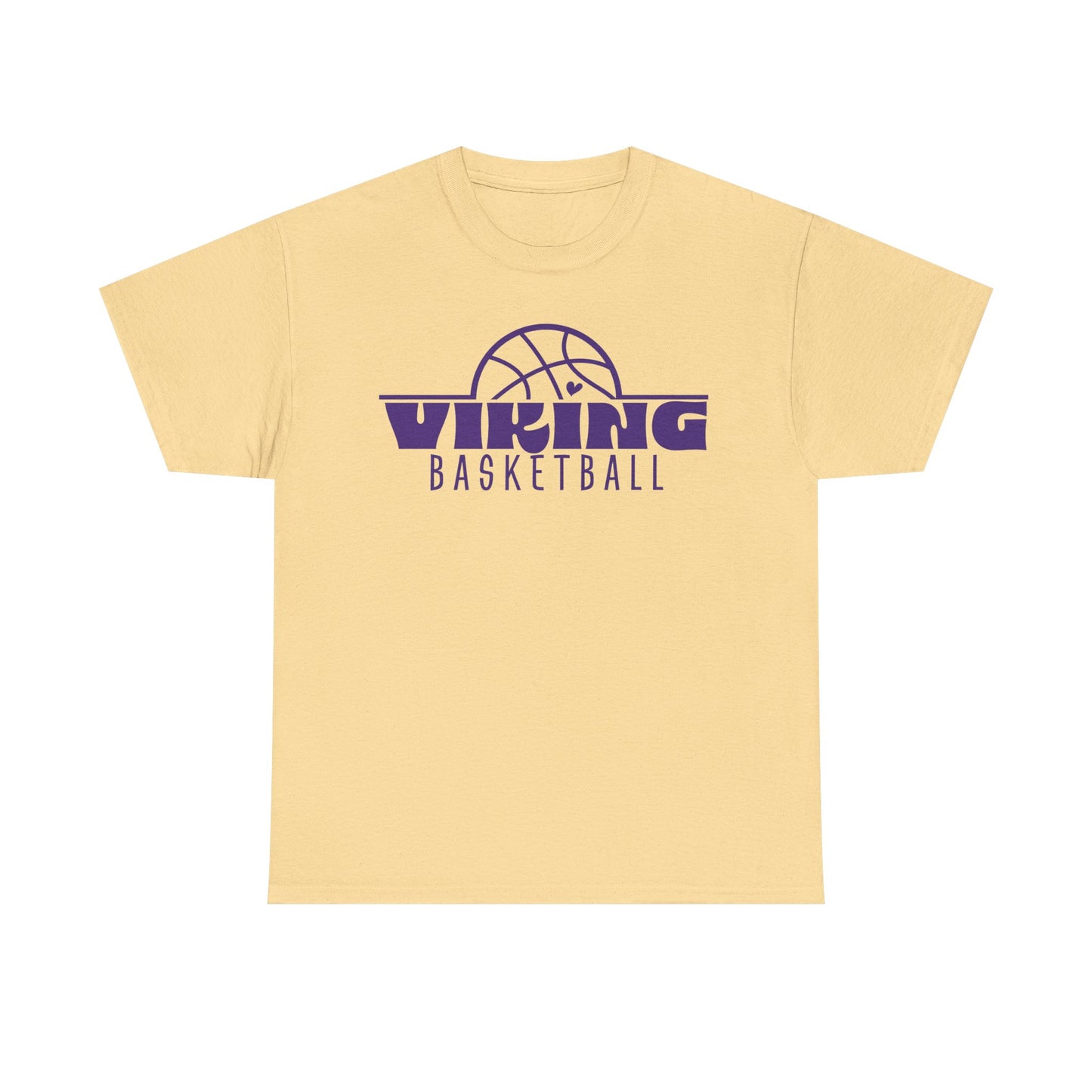 Leipsic Vikings Basketball Heavy Cotton T-shirt