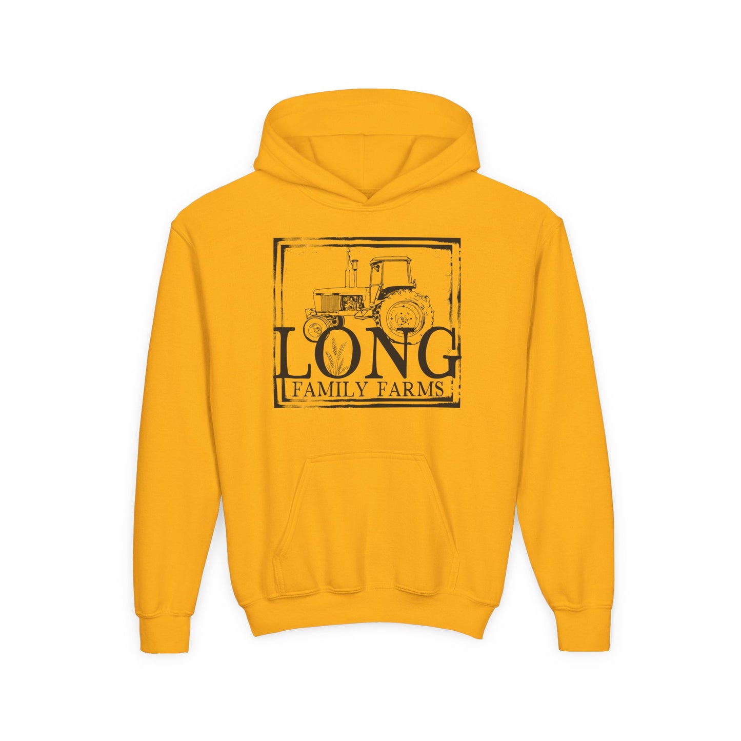 Tractor Print Hooded Sweatshirt (YOUTH)