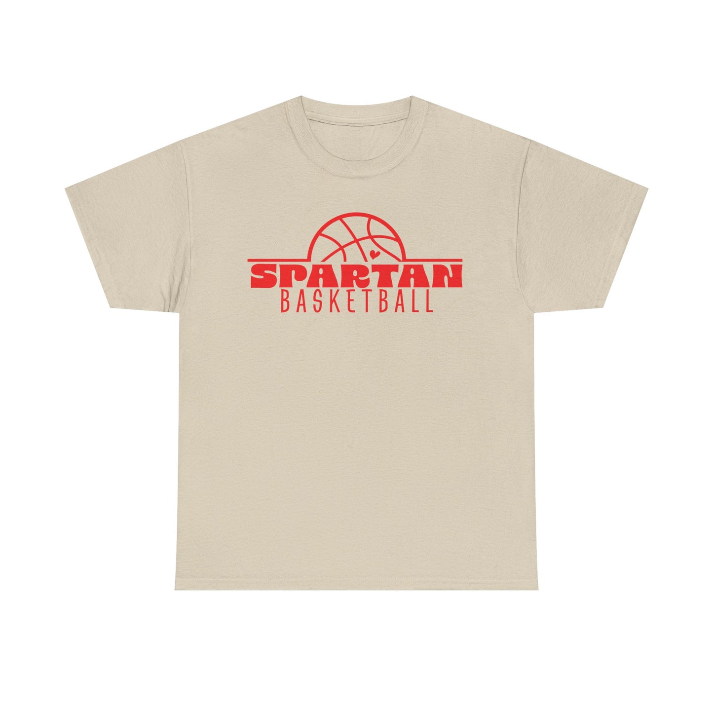 Lima Senior Spartans Basketball Heavy Cotton T-shirt