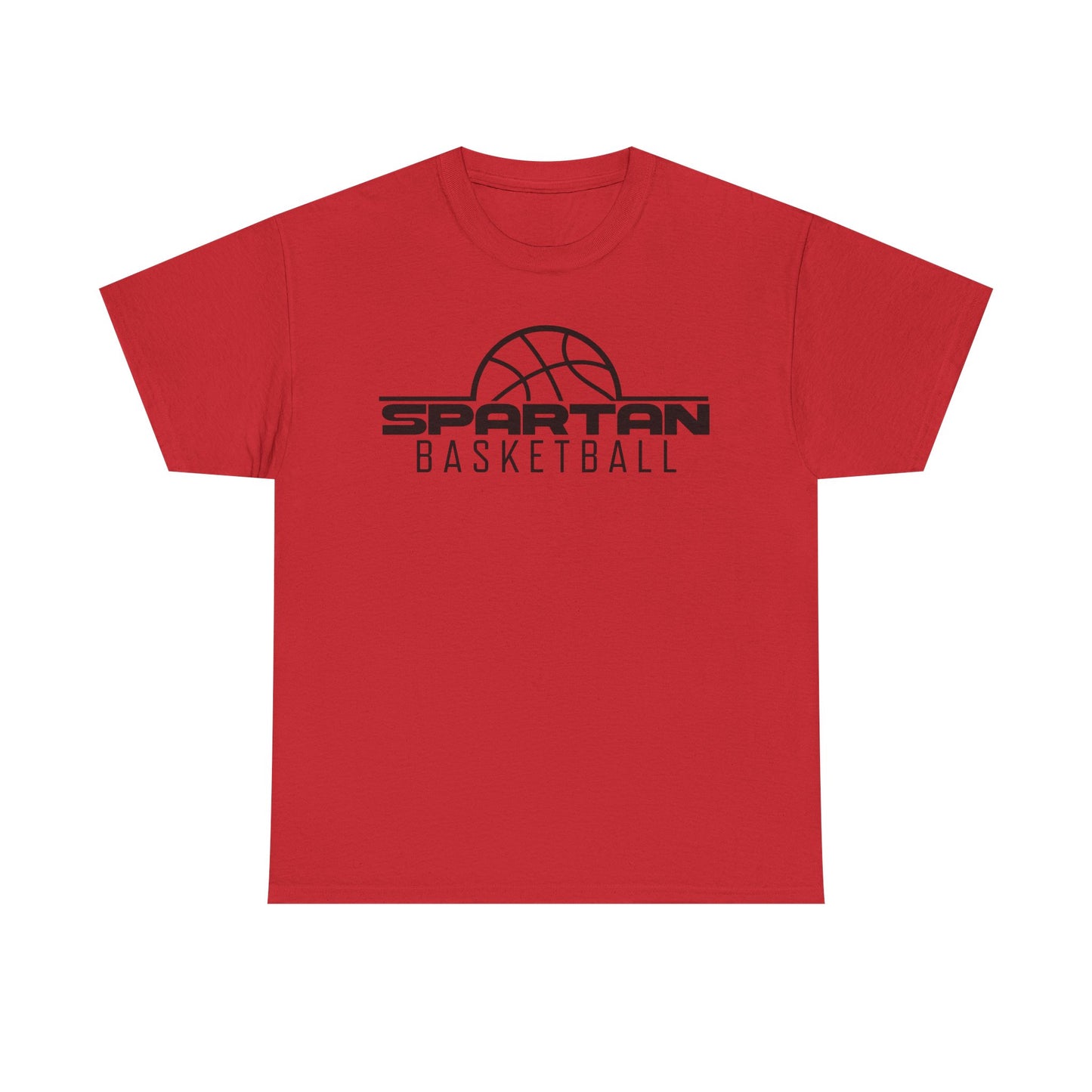 Lima Senior Spartans Basketball Heavy Cotton T-shirt