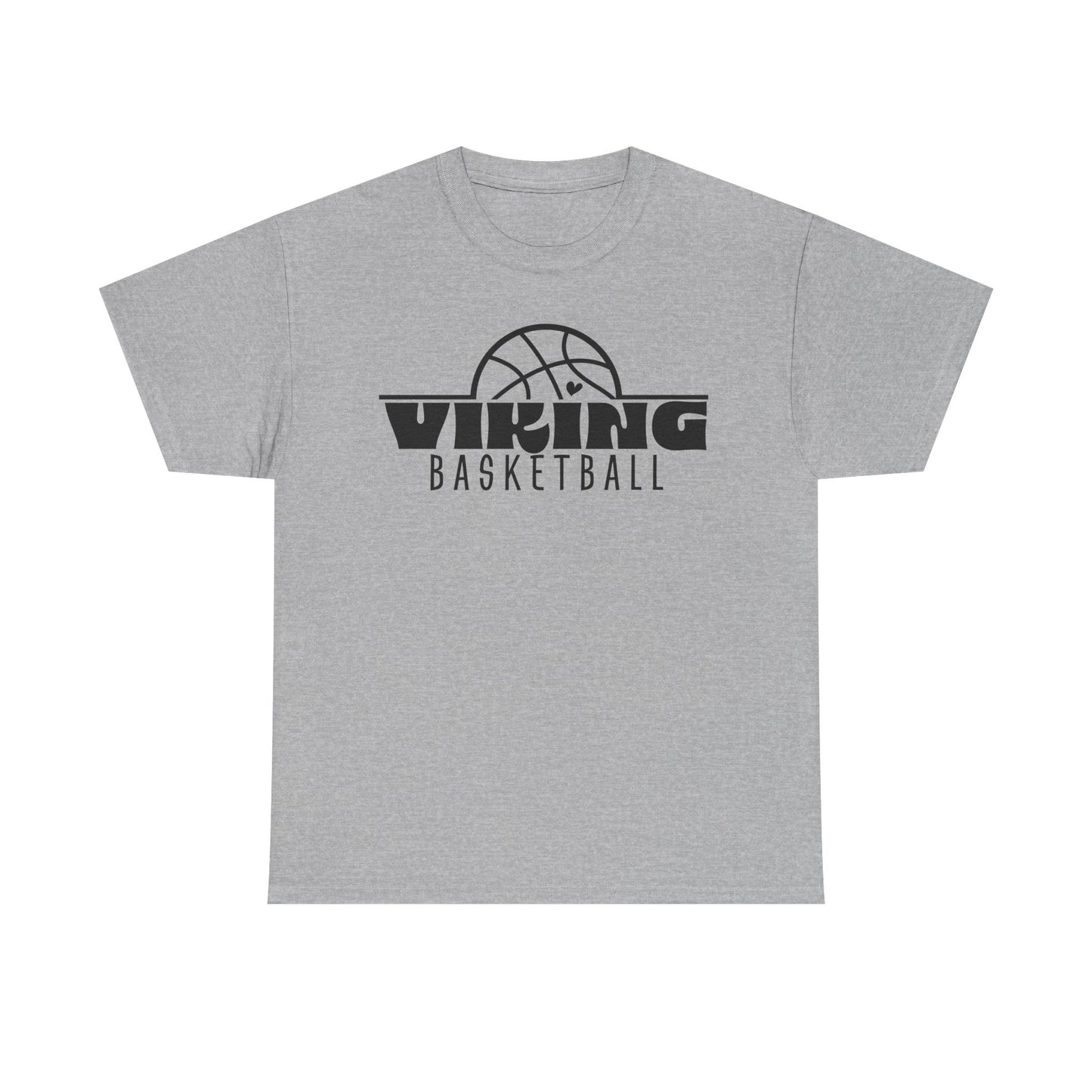 Leipsic Vikings Basketball Heavy Cotton T-shirt