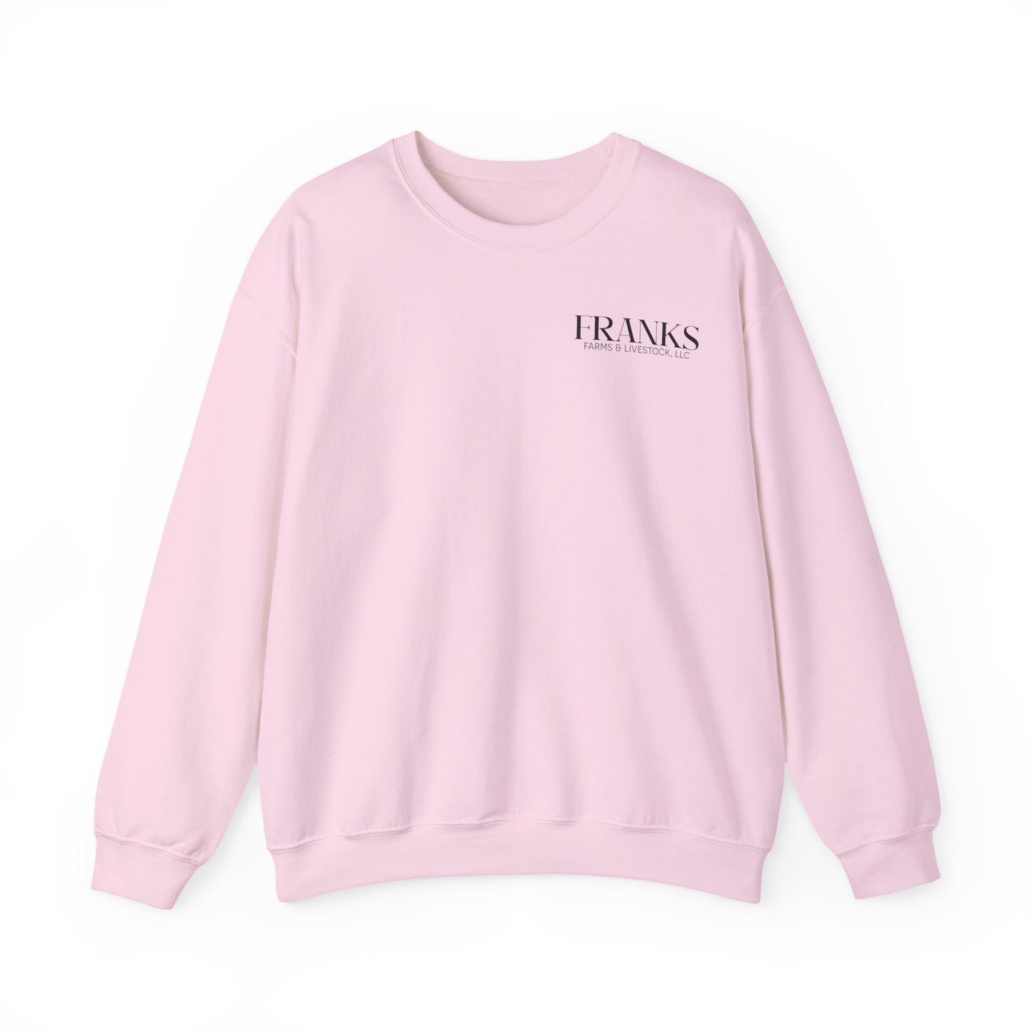 Franks Farms & Livestock Front Print Only Crewneck Sweatshirt (ADULT)
