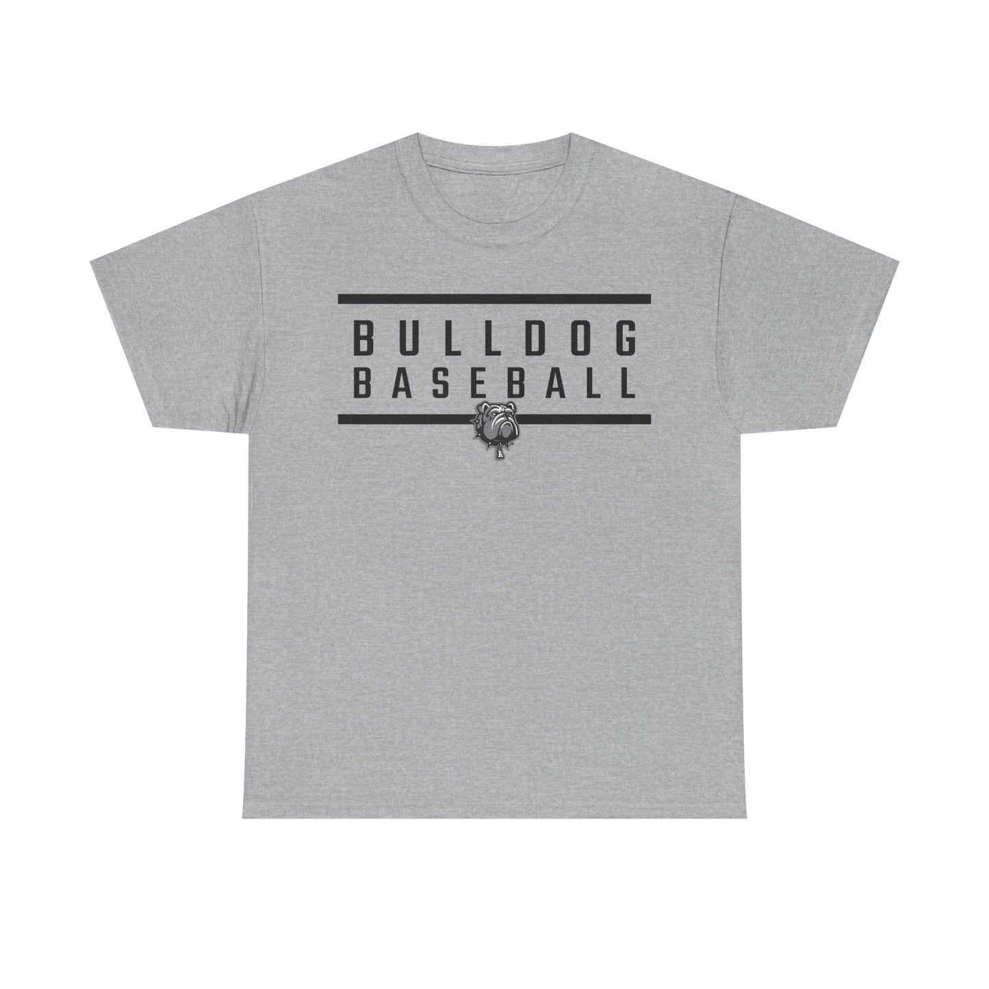 Bulldog Baseball Heavy Cotton T-shirt