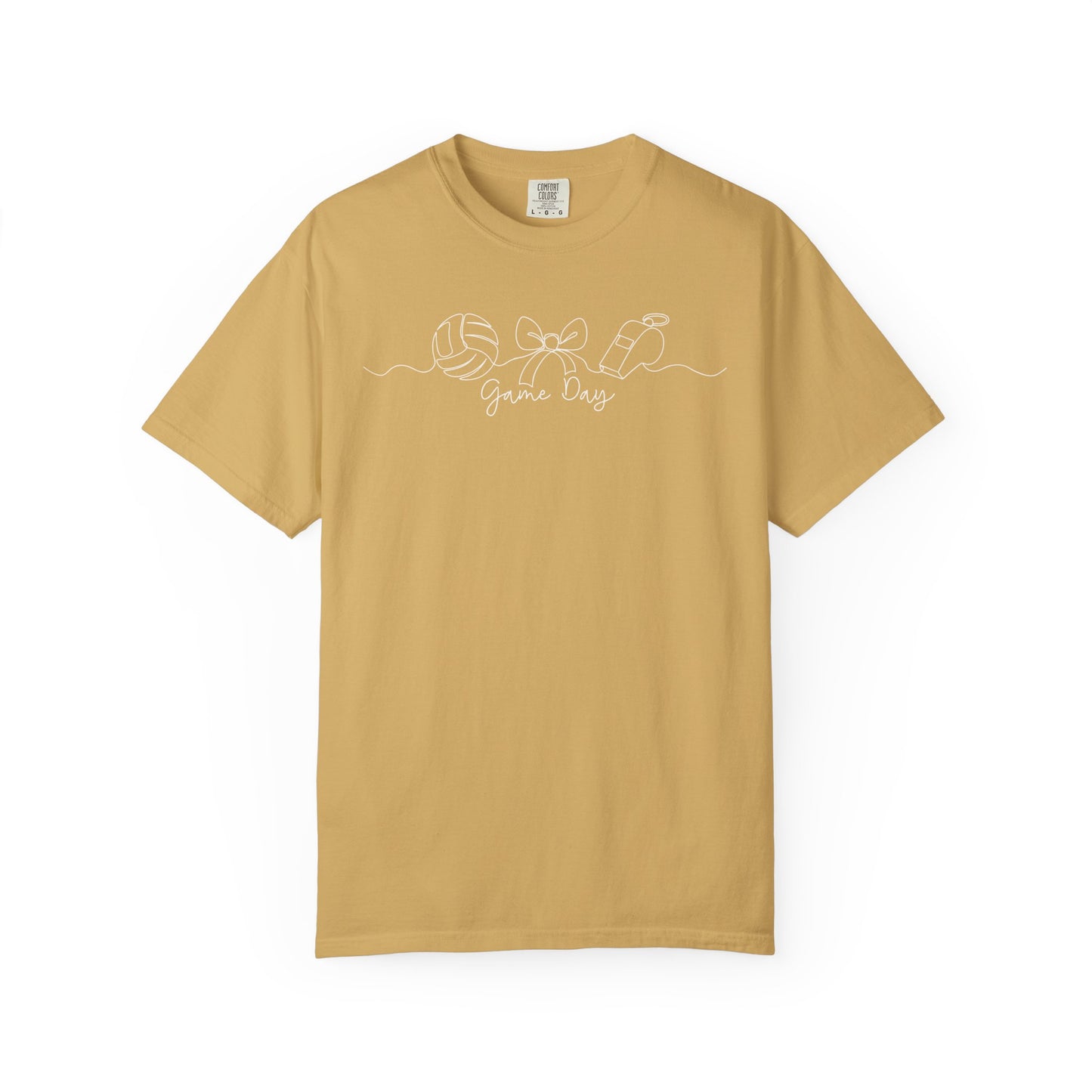 Green & Gold Volleyball Game Day Comfort Colors T-Shirt