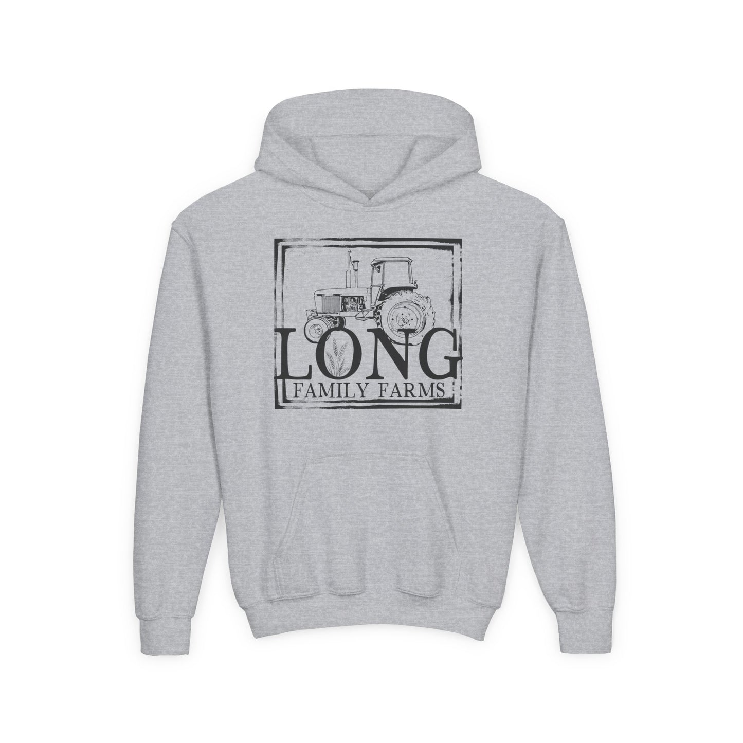 Tractor Print Hooded Sweatshirt (YOUTH)