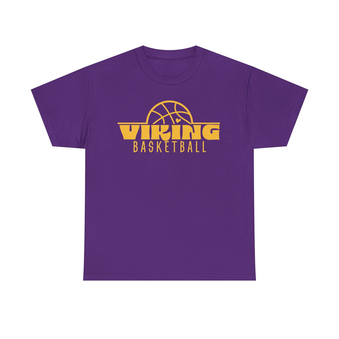 Leipsic Vikings Basketball Heavy Cotton T-shirt