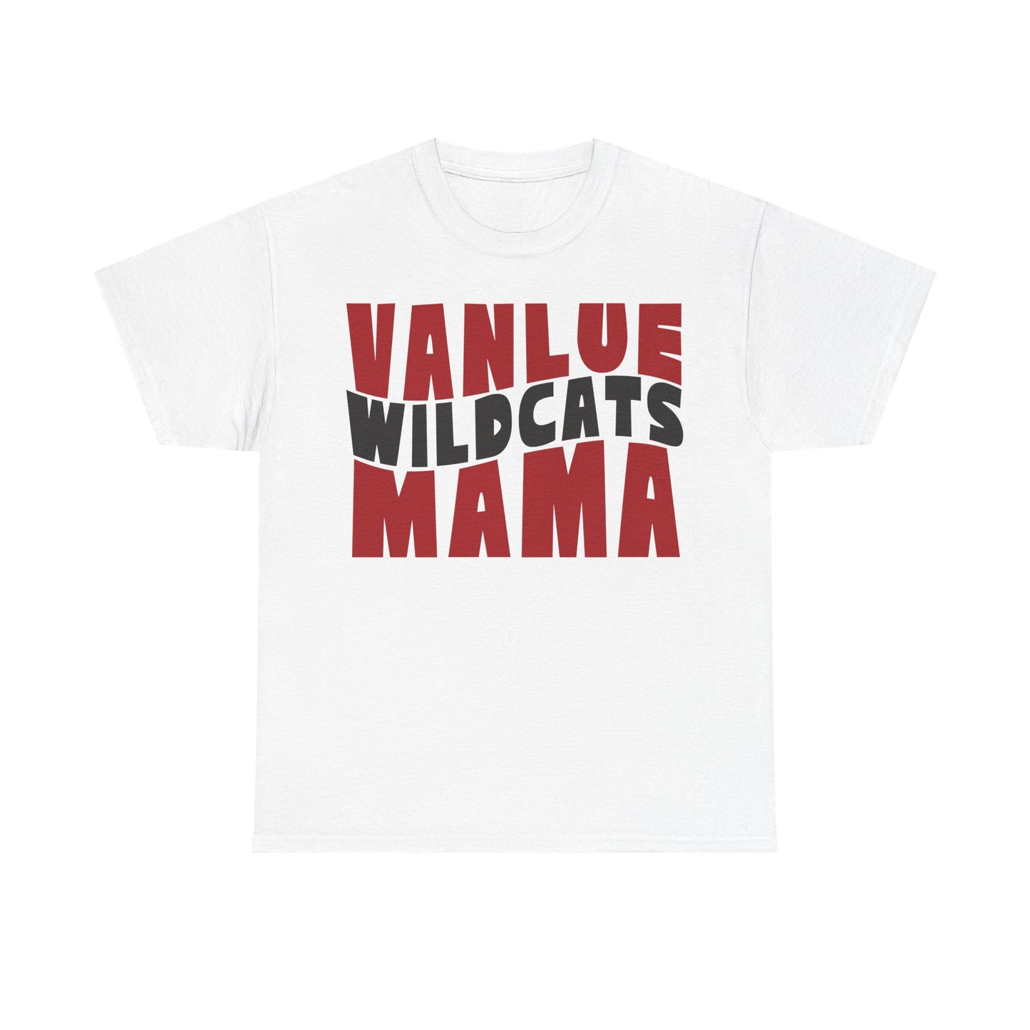 Vanlue Wildcats Mama Heavy Cotton T-shirt