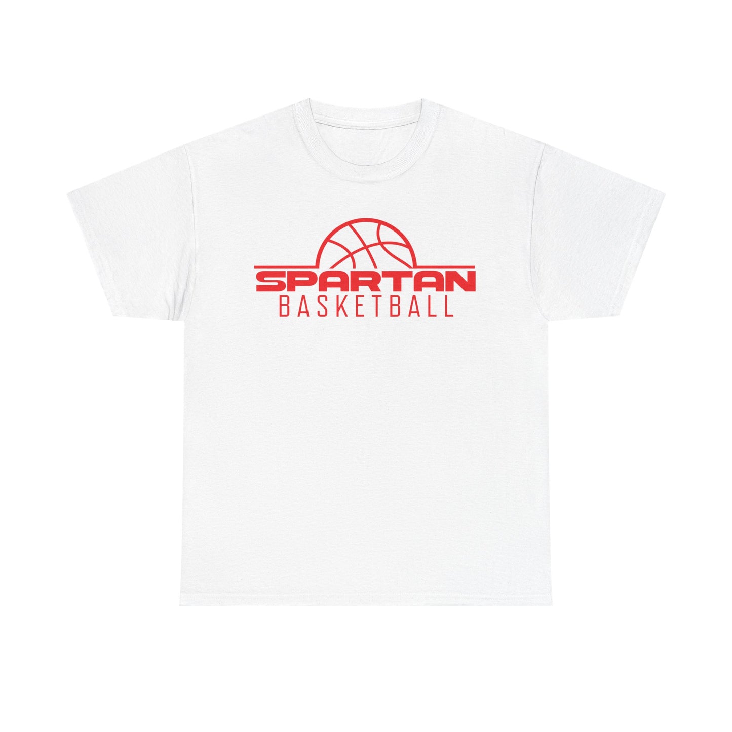 Lima Senior Spartans Basketball Heavy Cotton T-shirt