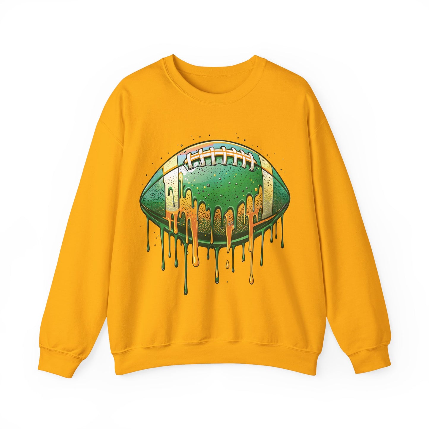 Green and Yellow Football Sweatshirt