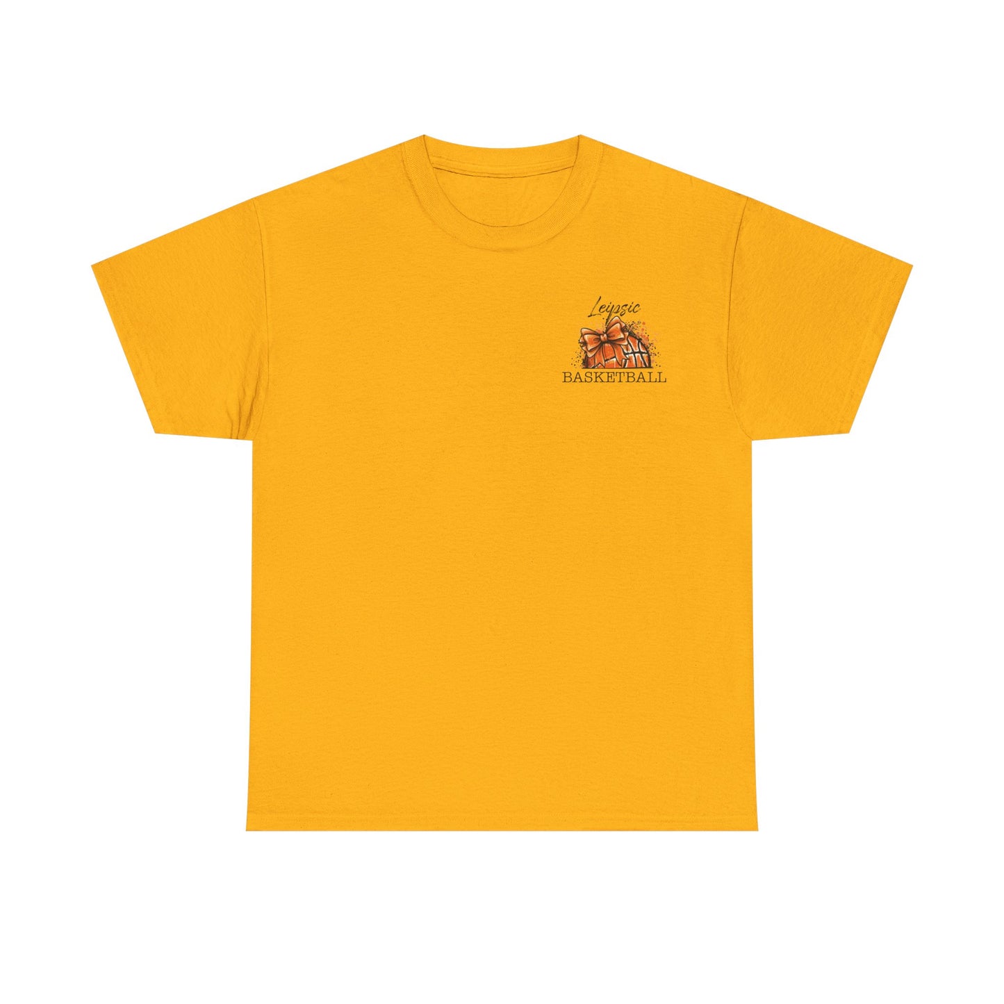Leipsic Vikings Basketball Heavy Cotton T-shirt