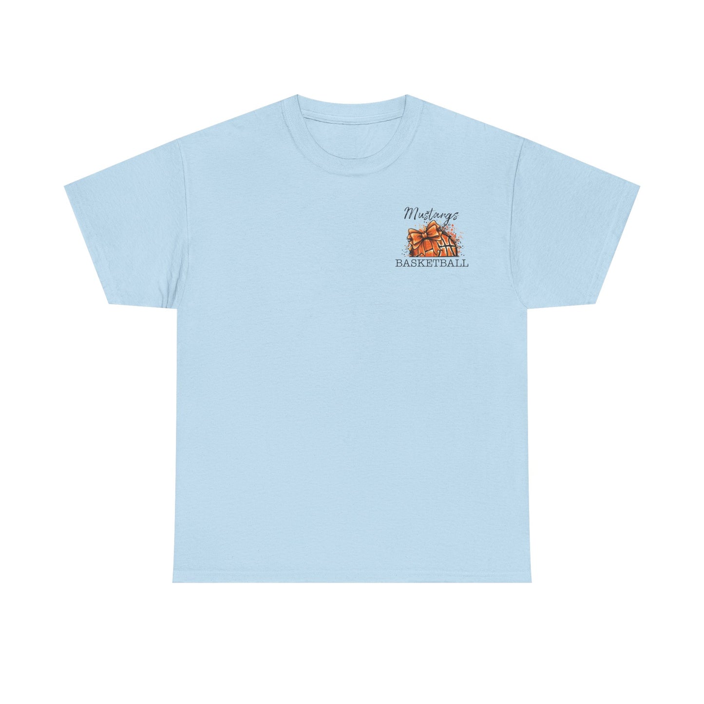 Allen East Mustangs Basketball Heavy Cotton T-shirt