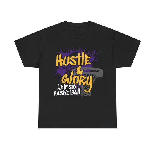 Leipsic Vikings Basketball Heavy Cotton T-shirt