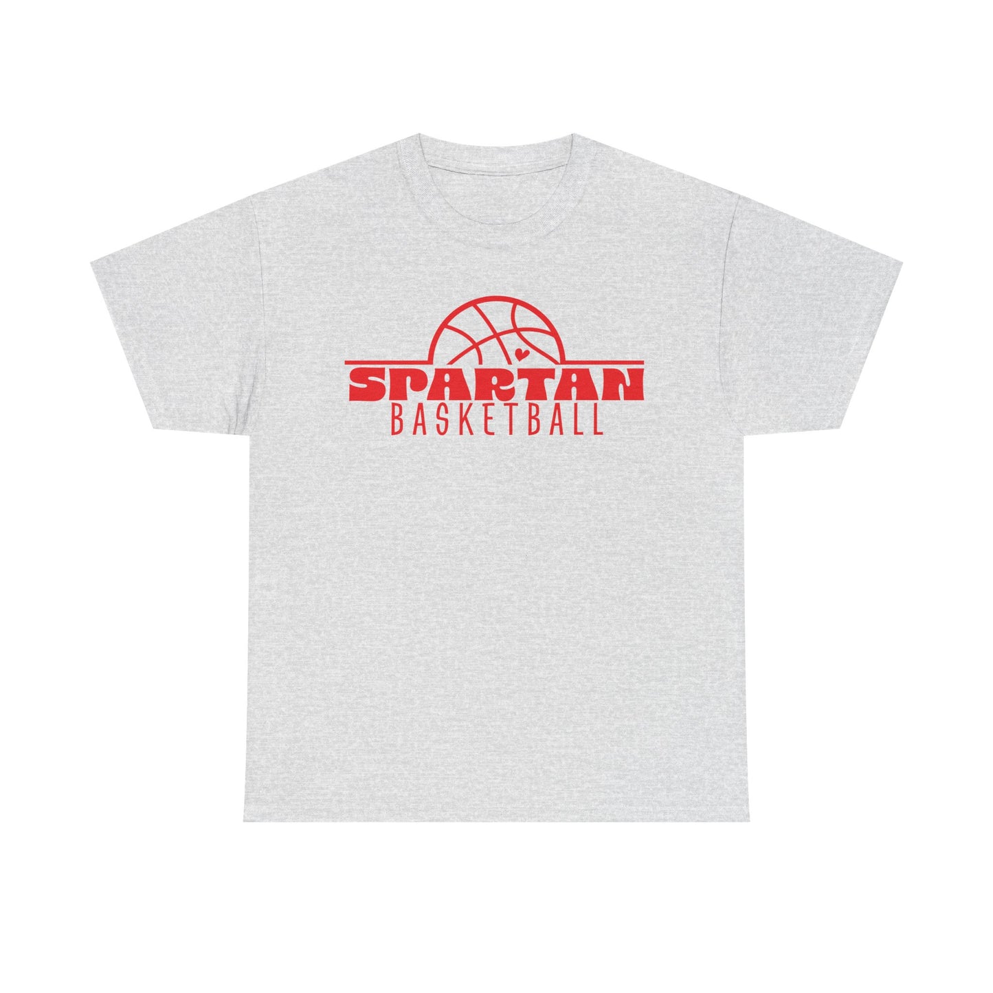 Lima Senior Spartans Basketball Heavy Cotton T-shirt