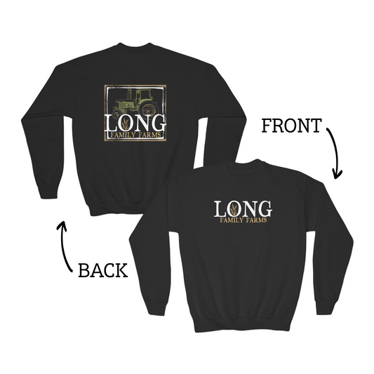 Tractor Print Crewneck Sweatshirt (YOUTH)