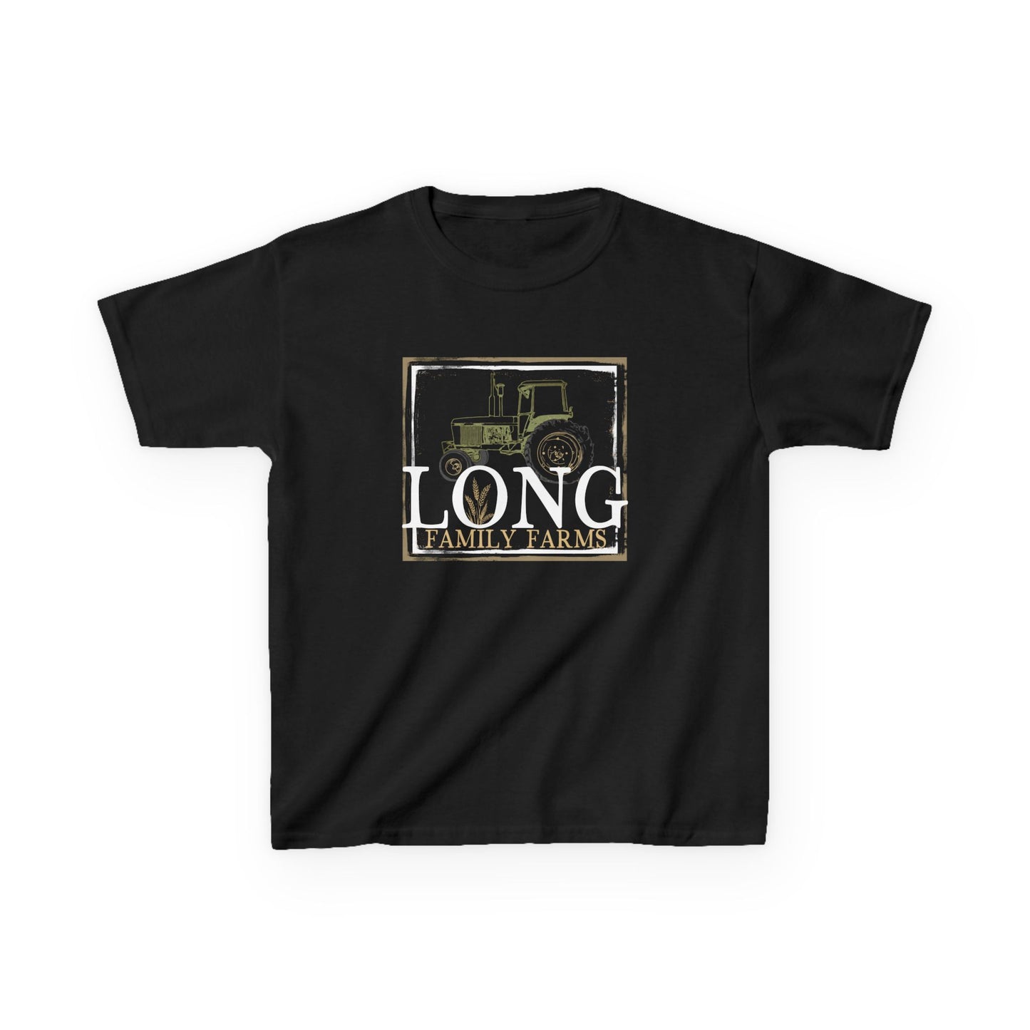 Tractor Print Heavy Cotton T-Shirt (YOUTH)