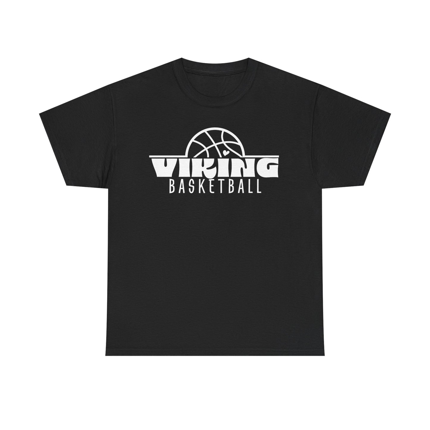 Leipsic Vikings Basketball Heavy Cotton T-shirt