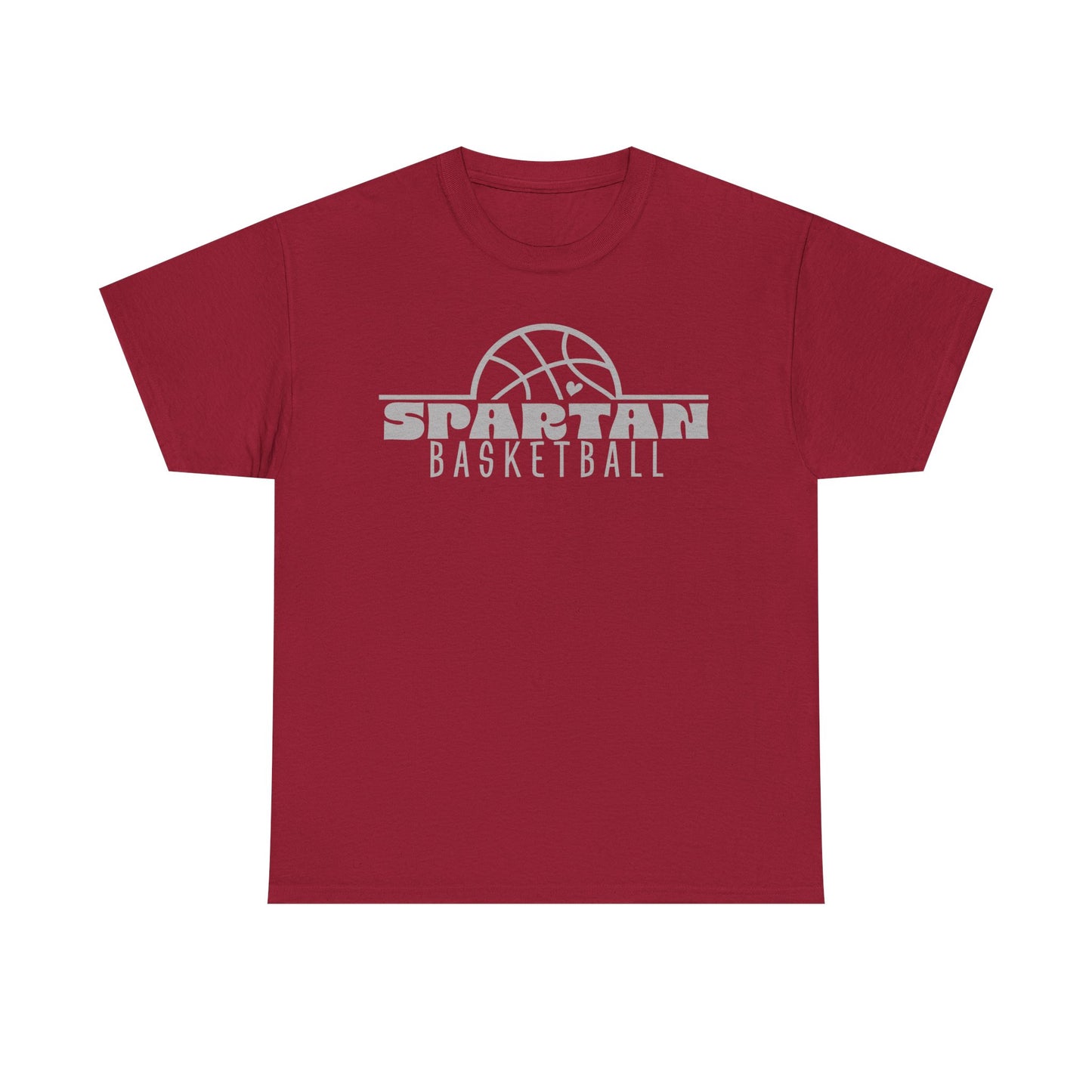 Lima Senior Spartans Basketball Heavy Cotton T-shirt