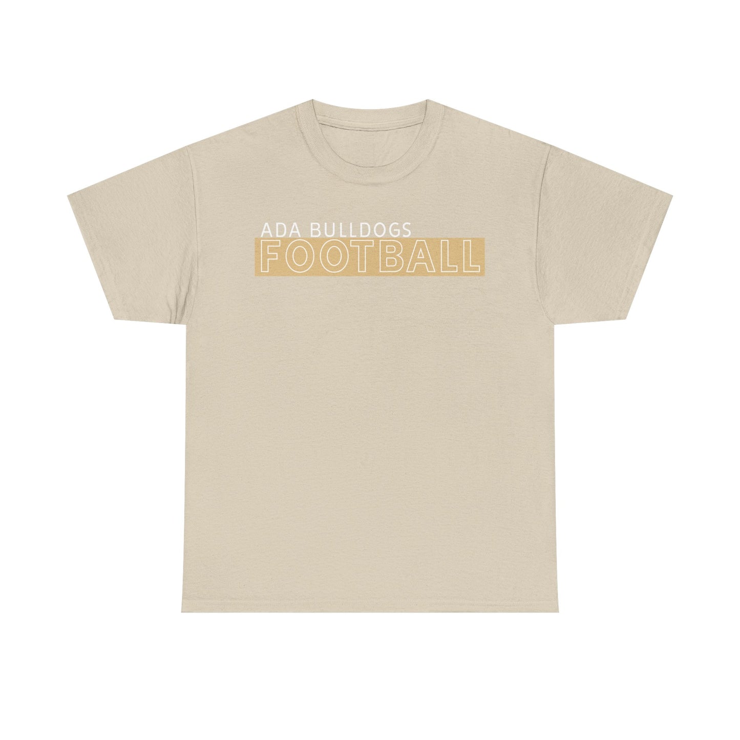 Ada Bulldogs Football Heavy Cotton T-shirt