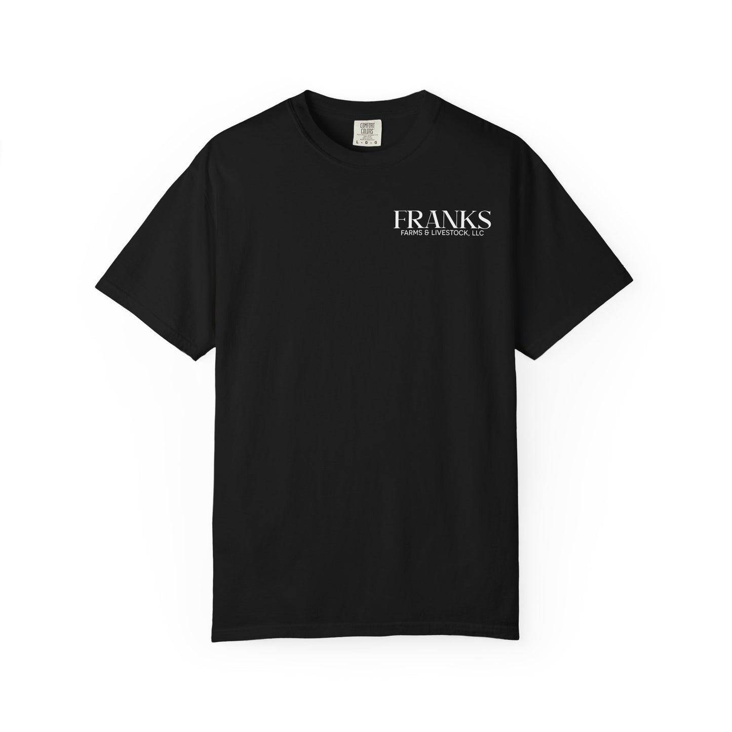 Franks Farms & Livestock Front Print Only Comfort Colors T-Shirt (ADULT)