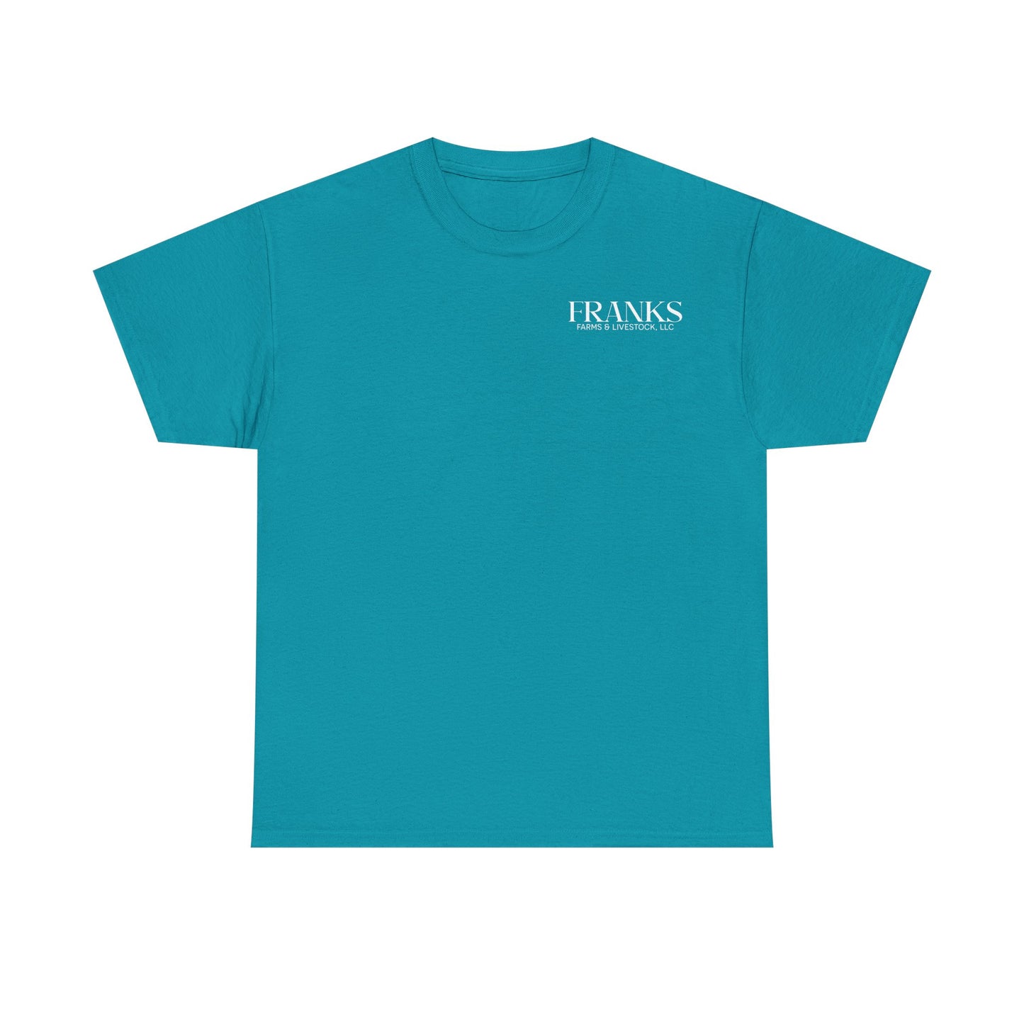 Franks Farms & Livestock Front and Back Heavy Cotton T-shirt (ADULT)
