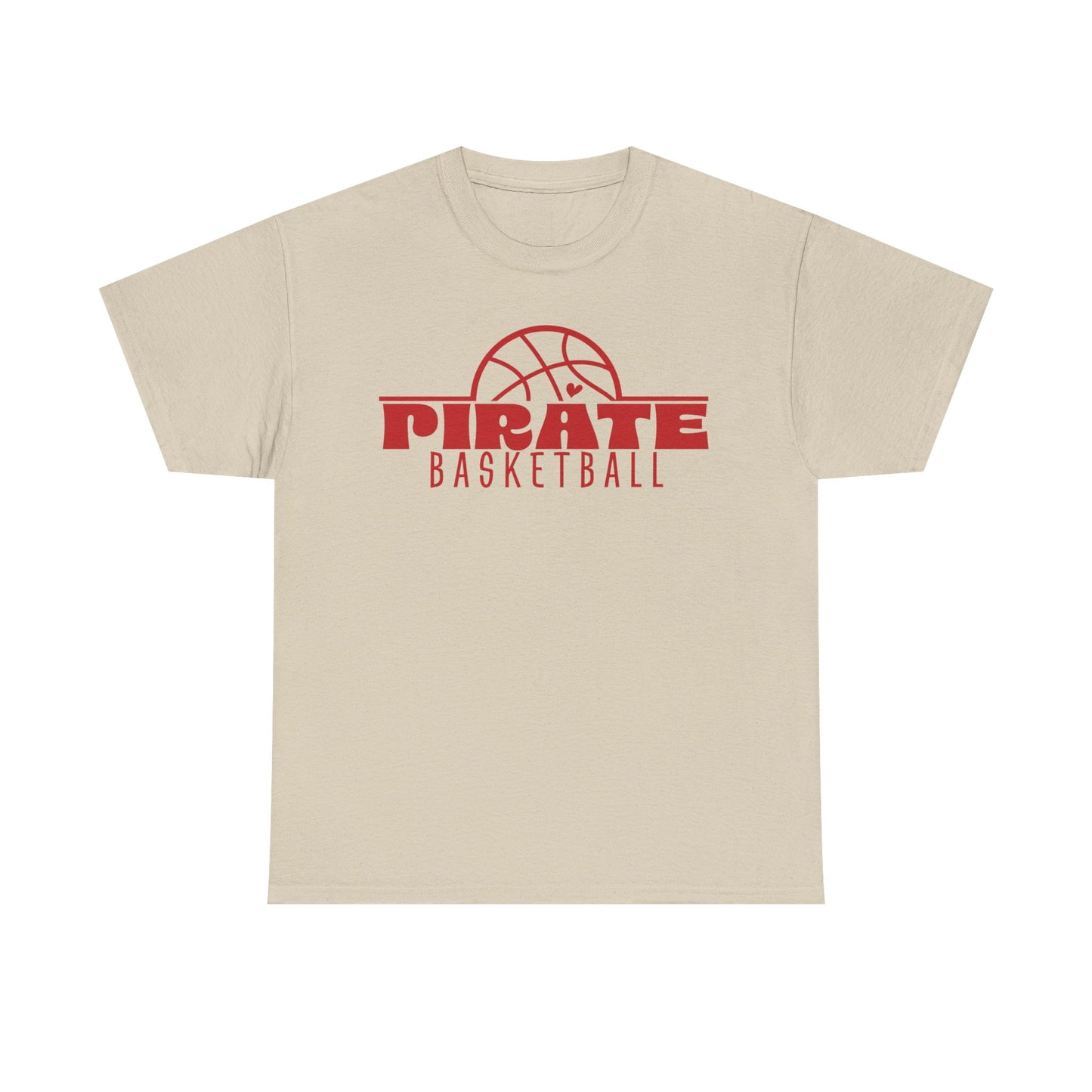 Bluffton Pirates Basketball Heavy Cotton T-shirt