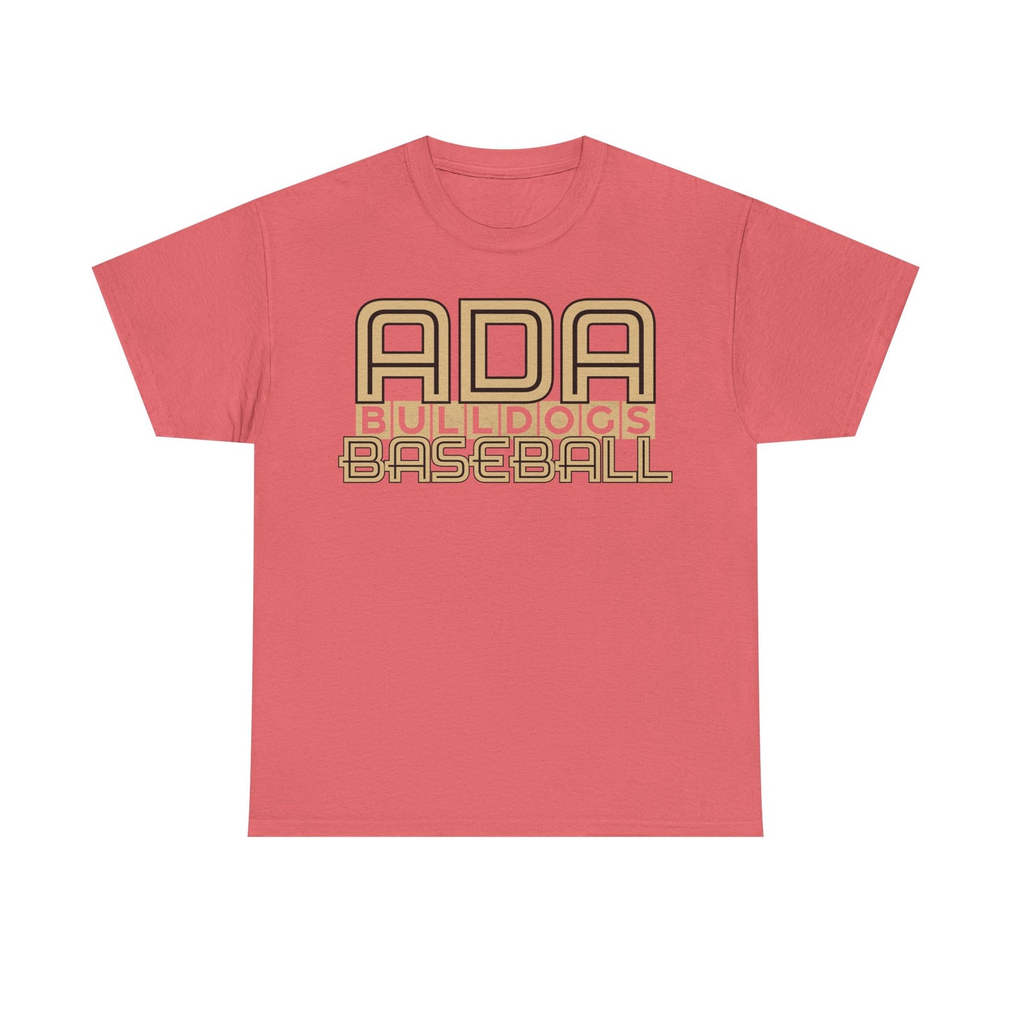 Ada Bulldogs Baseball Heavy Cotton T-shirt