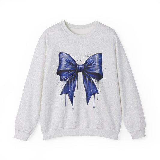Blue Bow Sweatshirt