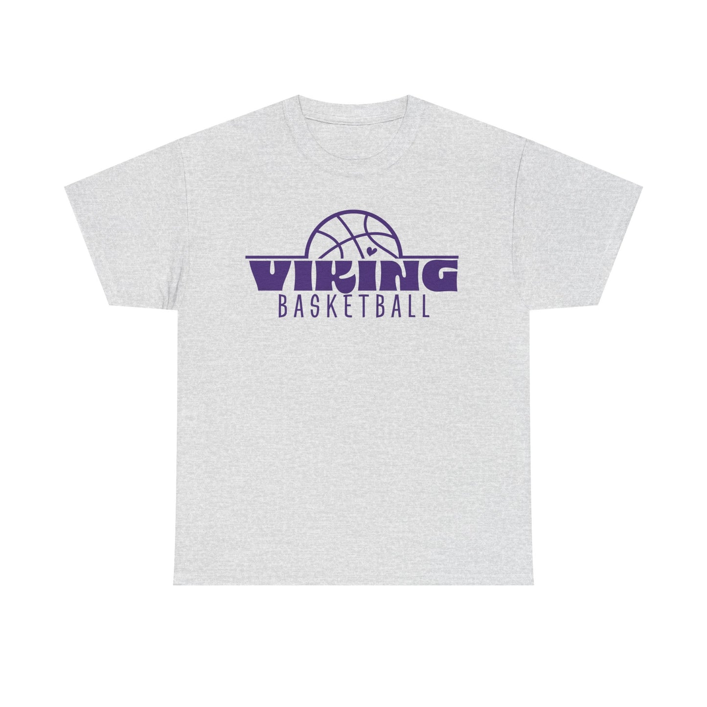 Leipsic Vikings Basketball Heavy Cotton T-shirt