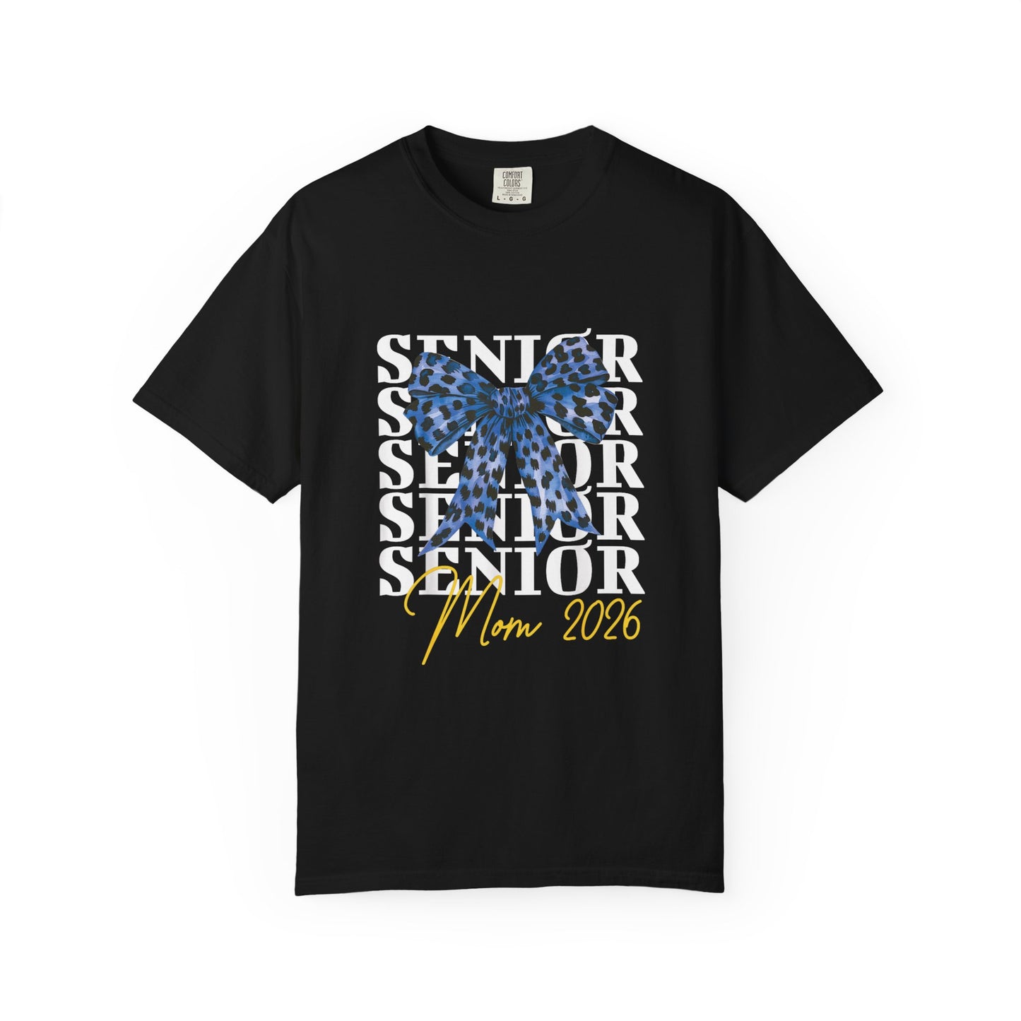 Senior Mom BLUE & GOLD bow 2026 Comfort Colors T-Shirt