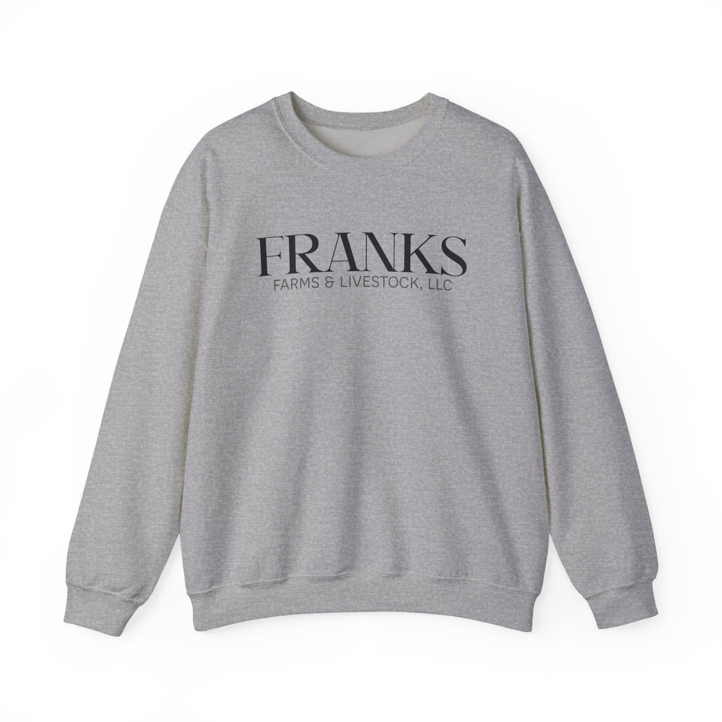 Franks Farms & Livestock Front Print Only Crewneck Sweatshirt (ADULT)