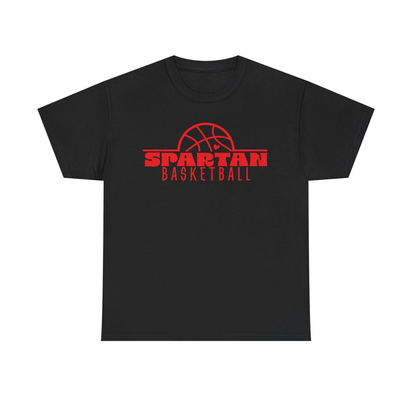 Lima Senior Spartans Basketball Heavy Cotton T-shirt