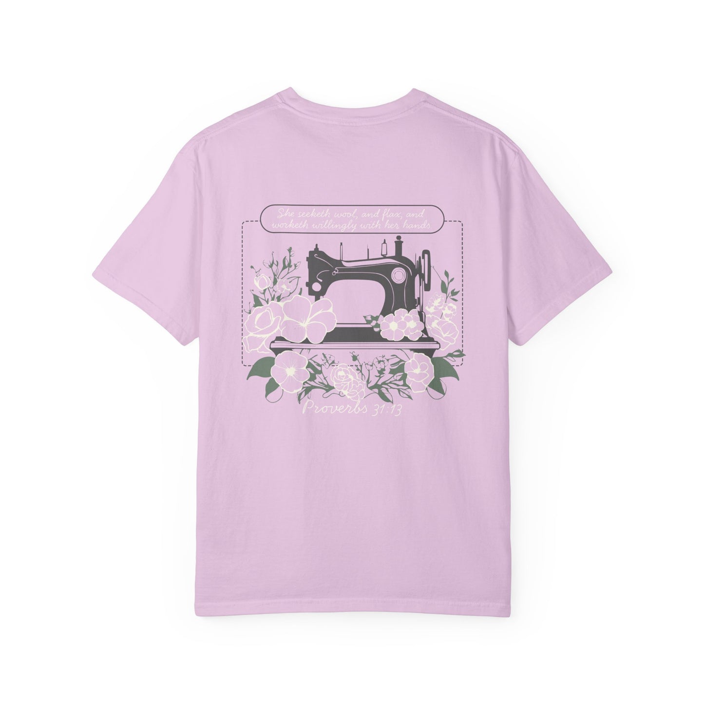Chloe's Stitches Colored Back Comfort Colors T-Shirt