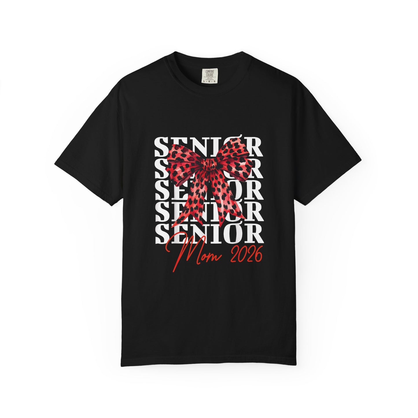 Senior Mom RED bow 2026 Comfort Colors T-Shirt