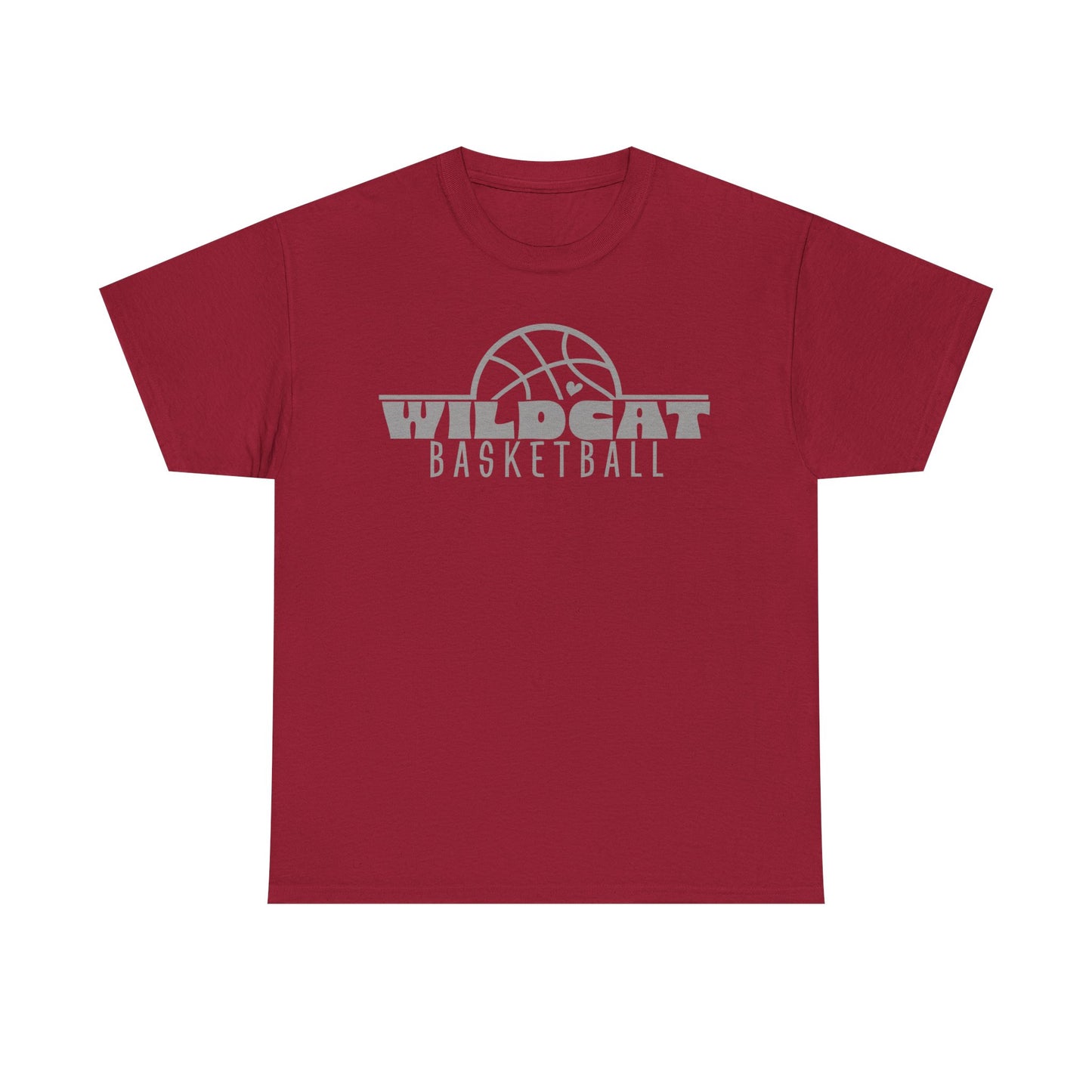 Vanlue Wildcats Basketball Heavy Cotton T-shirt
