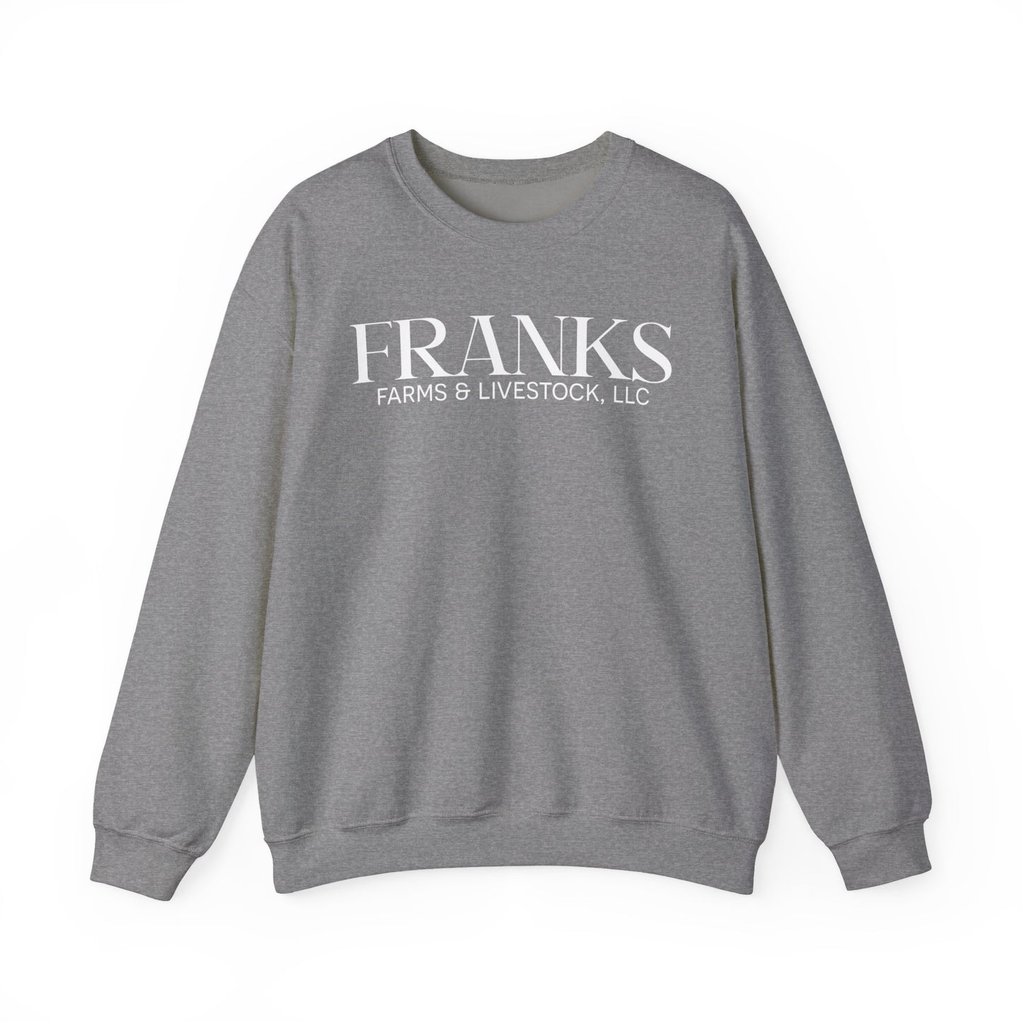 Franks Farms & Livestock Front Print Only Crewneck Sweatshirt (ADULT)