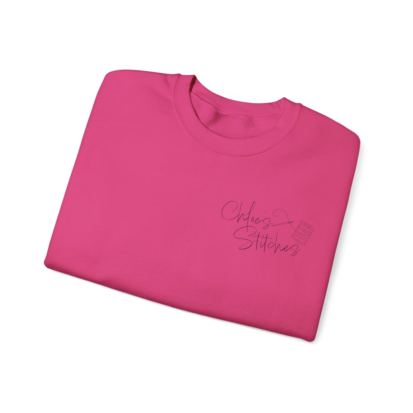 Chloe's Stitches FRONT ONLY Crewneck Sweatshirt