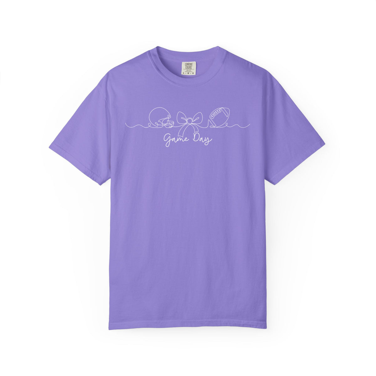 Purple & Gold Football Game Day Comfort Colors T-Shirt