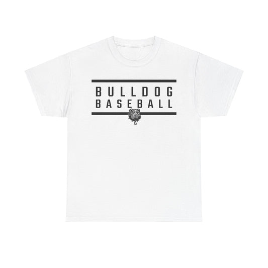 Bulldog Baseball Heavy Cotton T-shirt