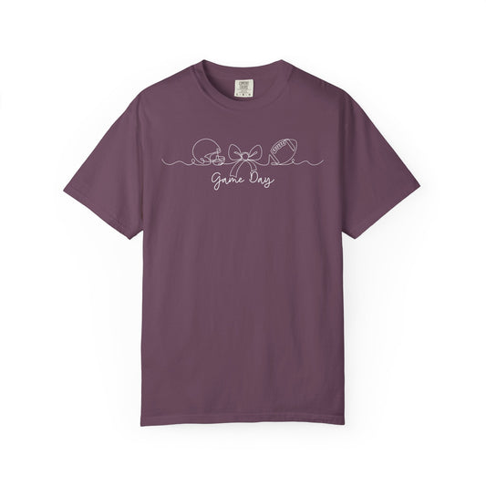 Purple & Gold Football Game Day Comfort Colors T-Shirt