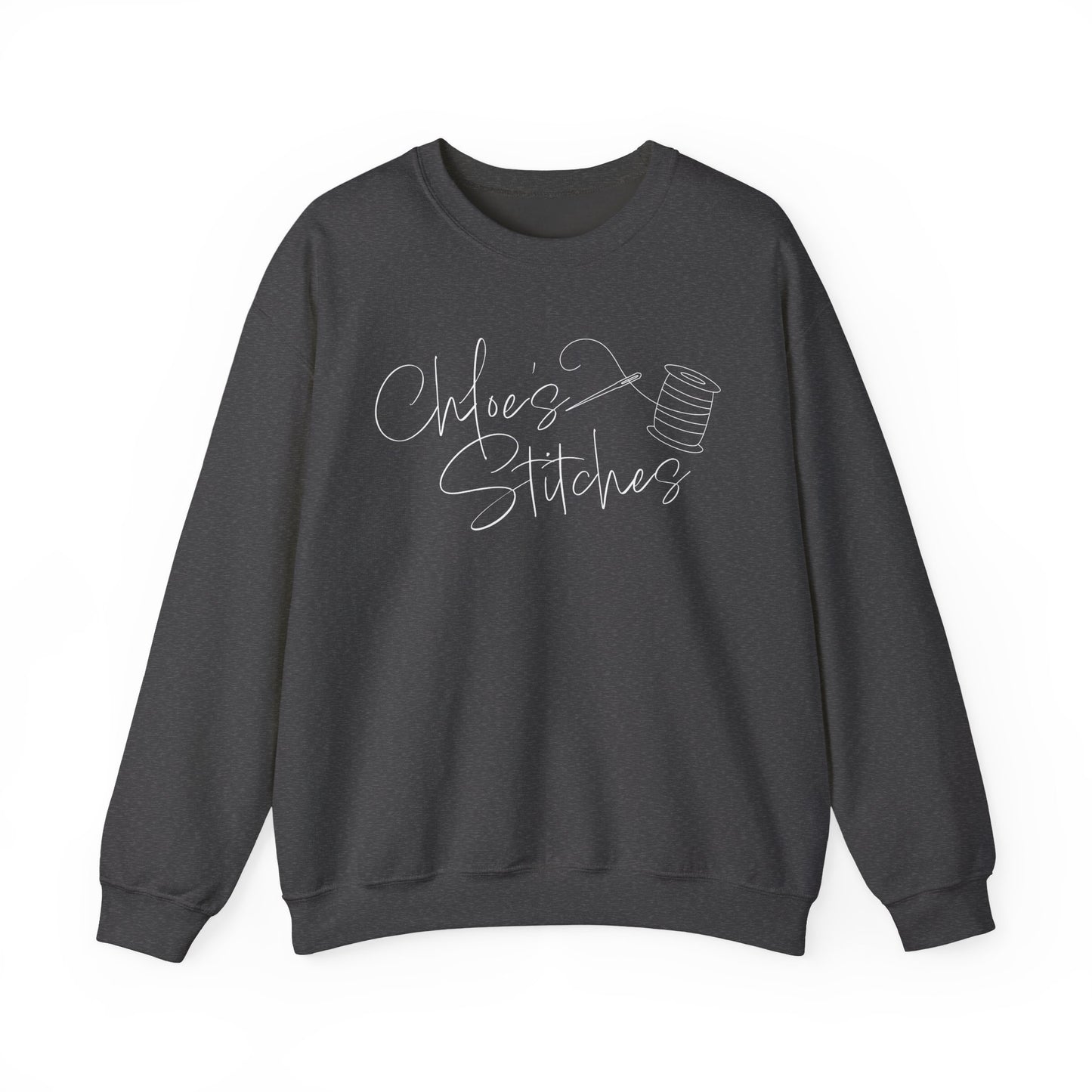 Chloe's Stitches FRONT ONLY Crewneck Sweatshirt