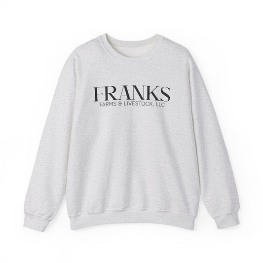 Franks Farms & Livestock Front Print Only Crewneck Sweatshirt (ADULT)