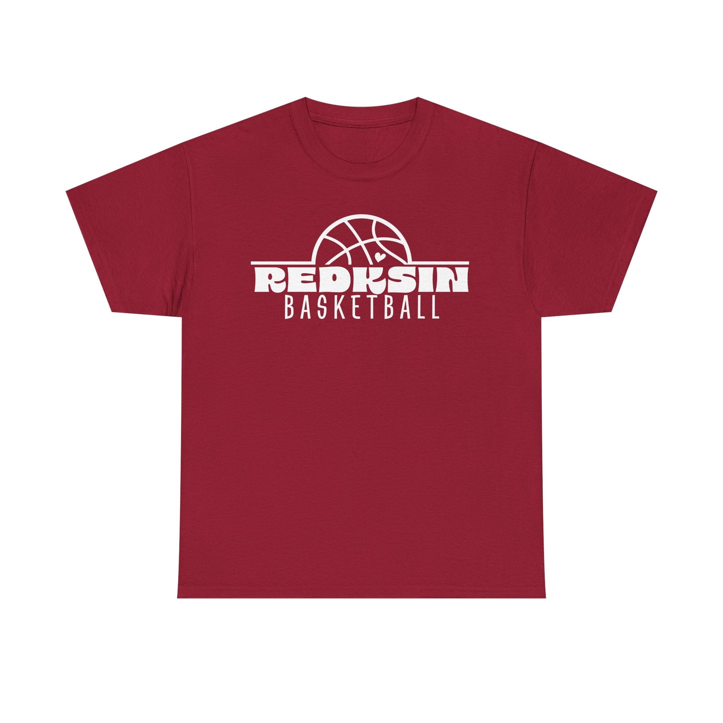 Arcadia Redskins Basketball Heavy Cotton T-shirt
