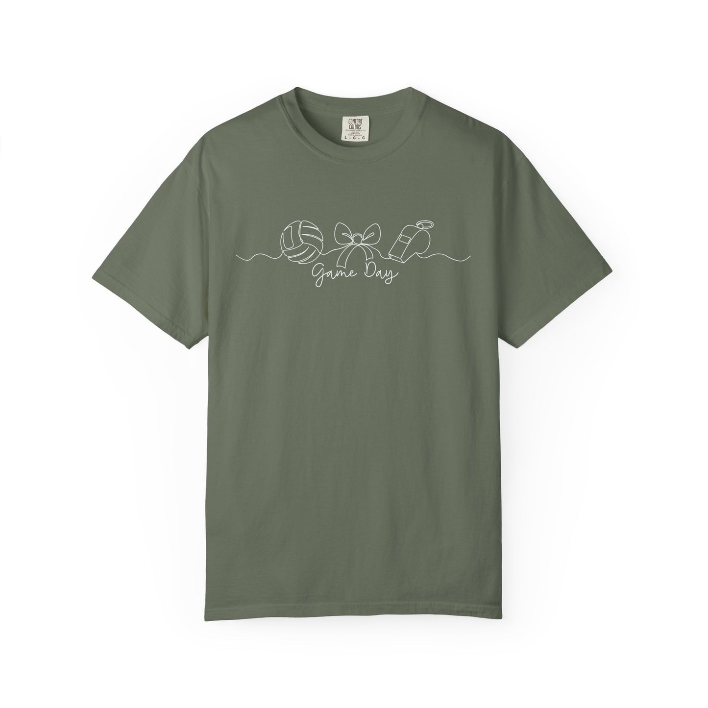 Green & Gold Volleyball Game Day Comfort Colors T-Shirt