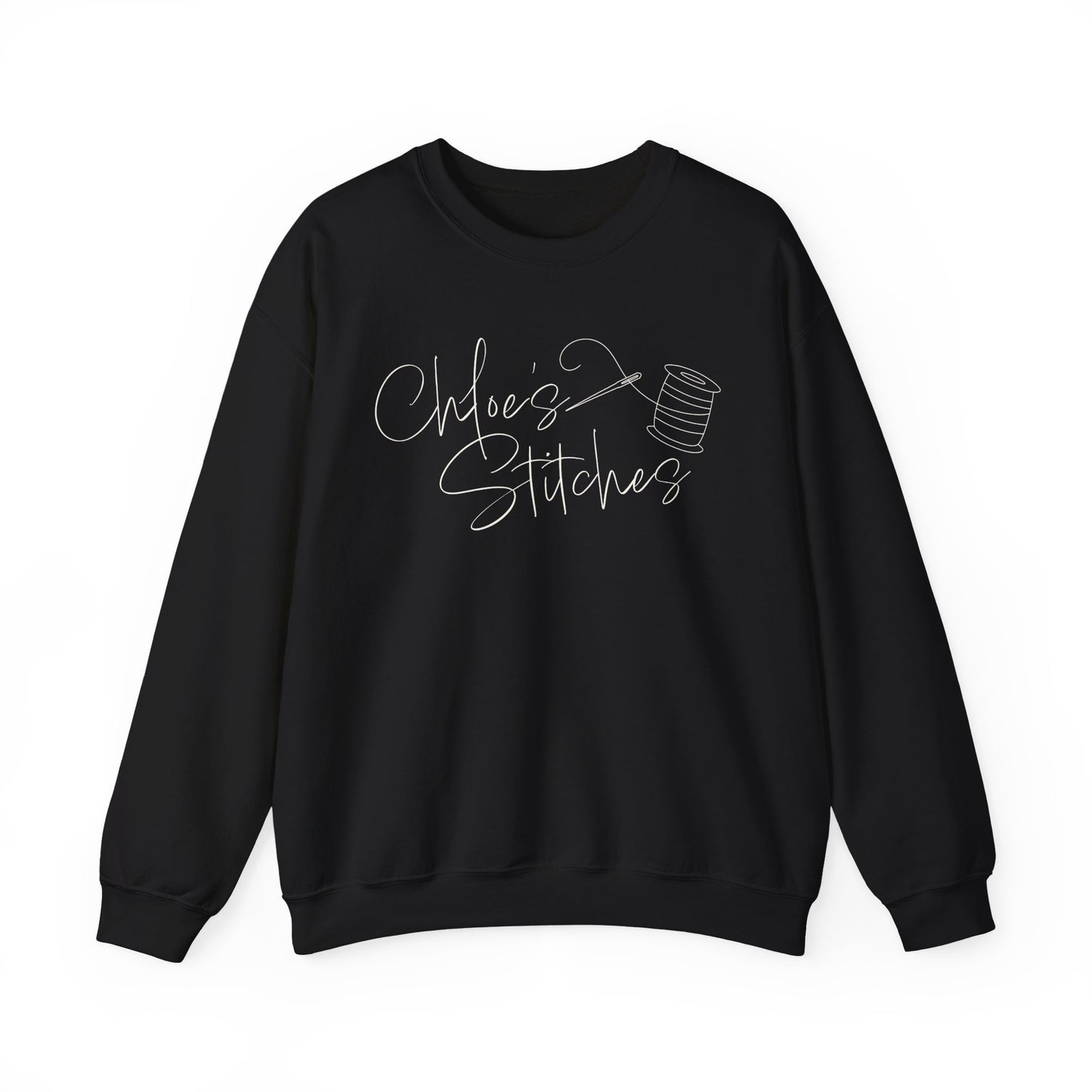 Chloe's Stitches FRONT ONLY Crewneck Sweatshirt