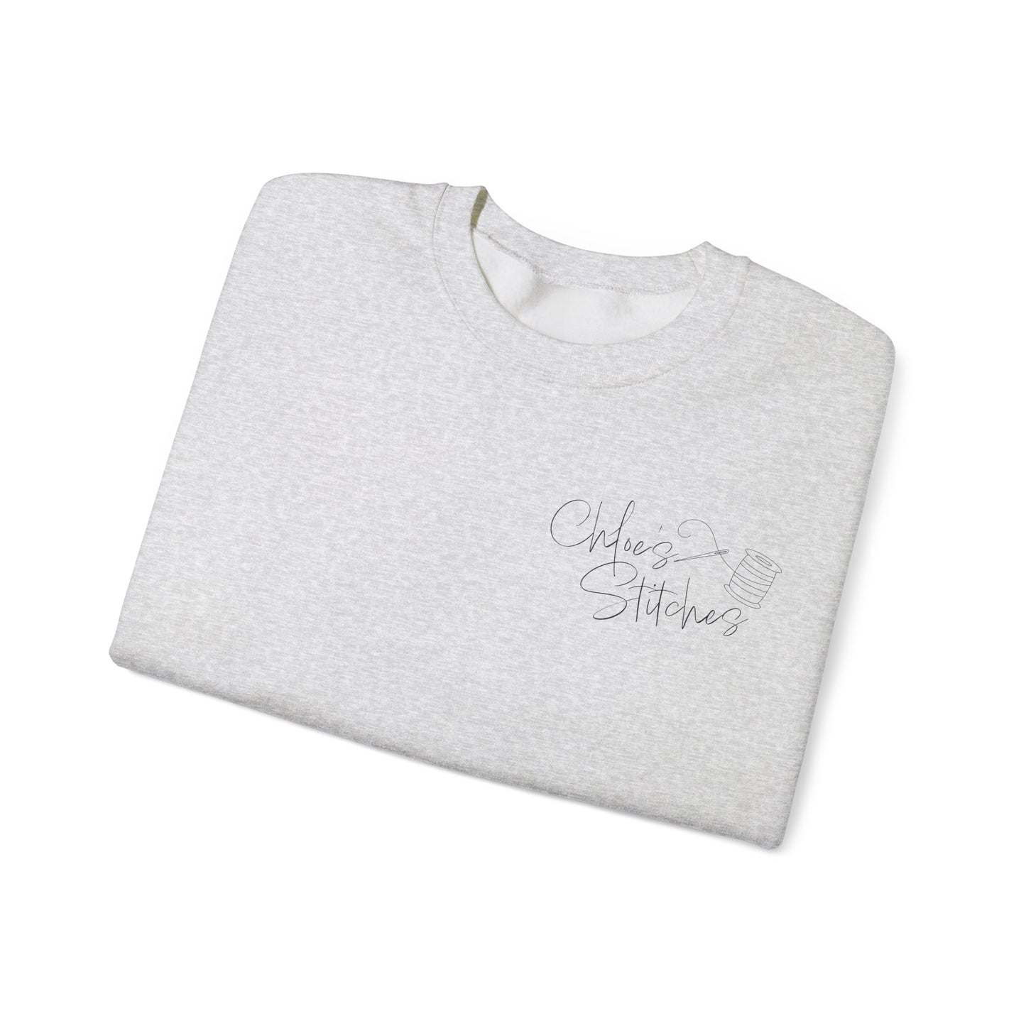 Chloe's Stitches FRONT ONLY Crewneck Sweatshirt