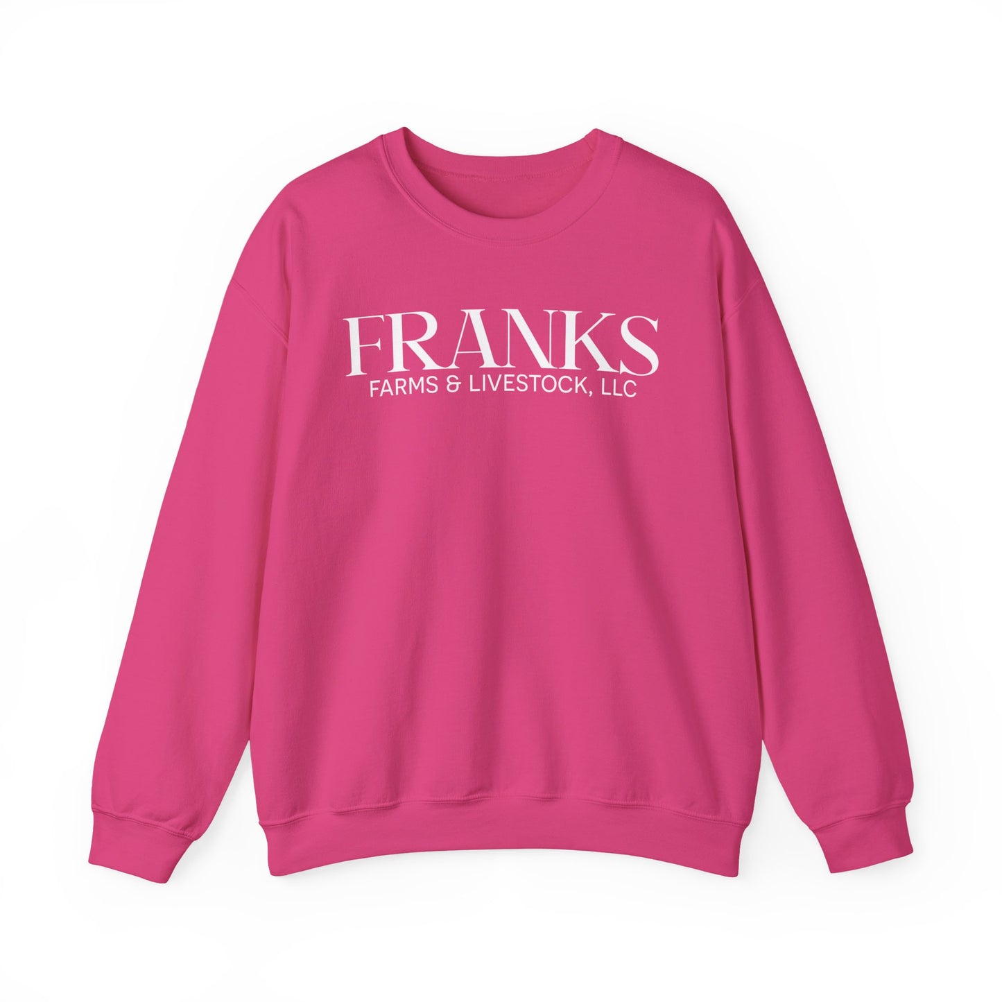 Franks Farms & Livestock Front Print Only Crewneck Sweatshirt (ADULT)