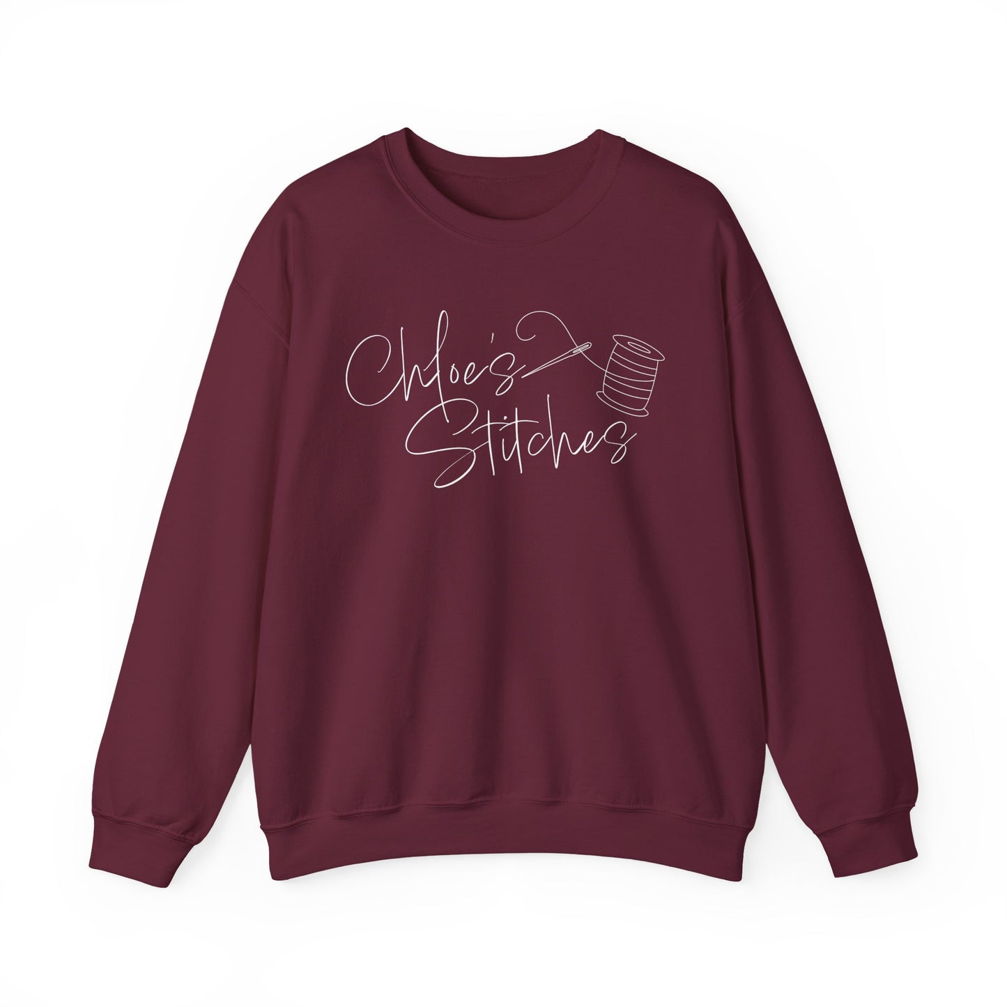 Chloe's Stitches FRONT ONLY Crewneck Sweatshirt