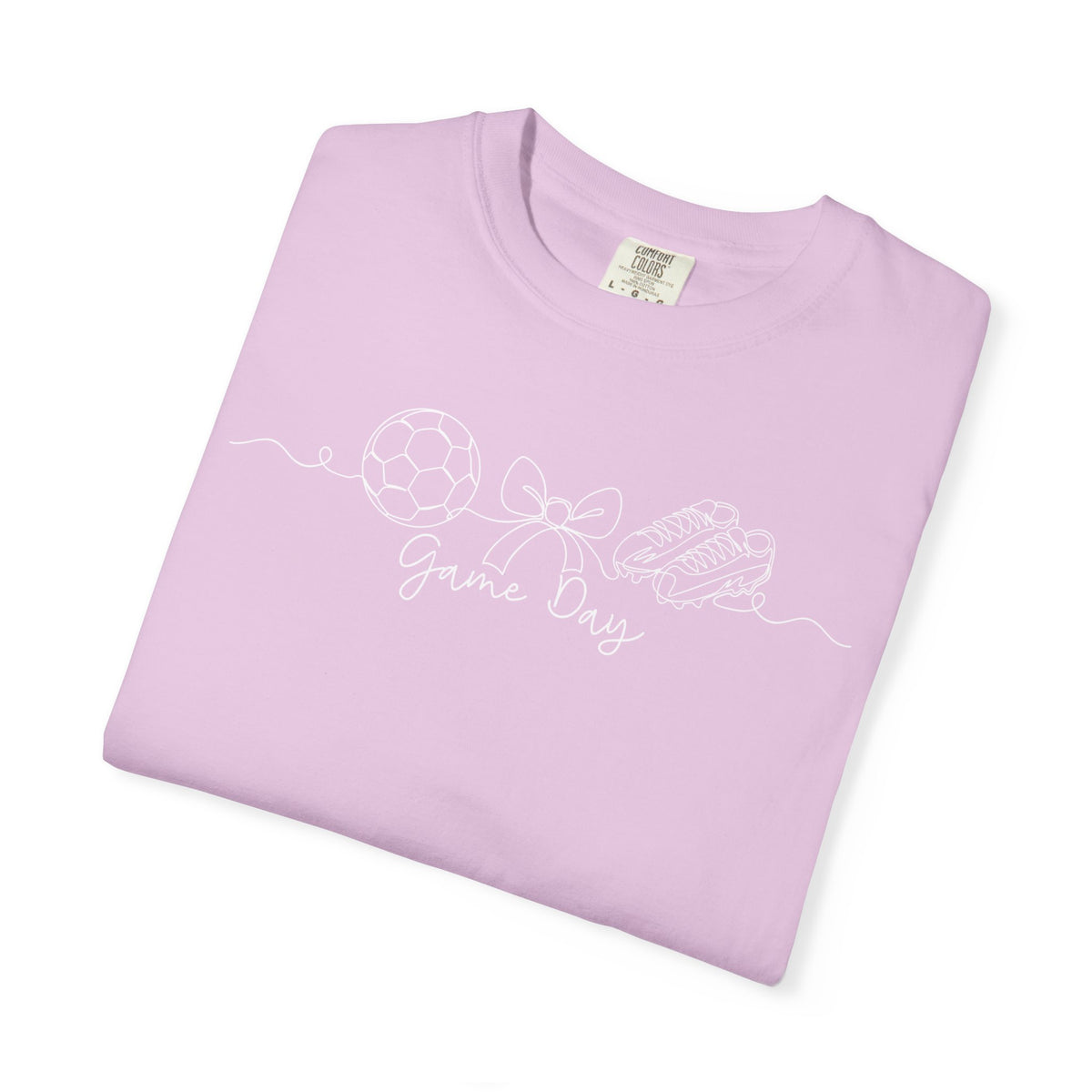 Purple & Gold Soccer Game Day Comfort Colors T-Shirt
