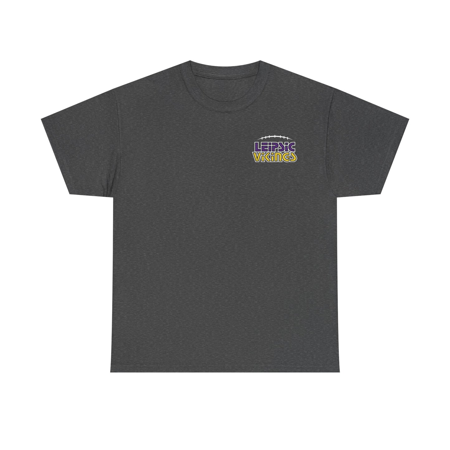 Leipsic Vikings Football Heavy Cotton T-shirt